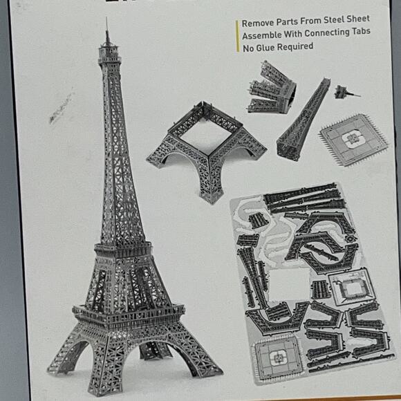 Fascinations Metal Earth Eiffel Tower ICONX Laser Cut 3D Model Collectibles - Picture 6 of 6
